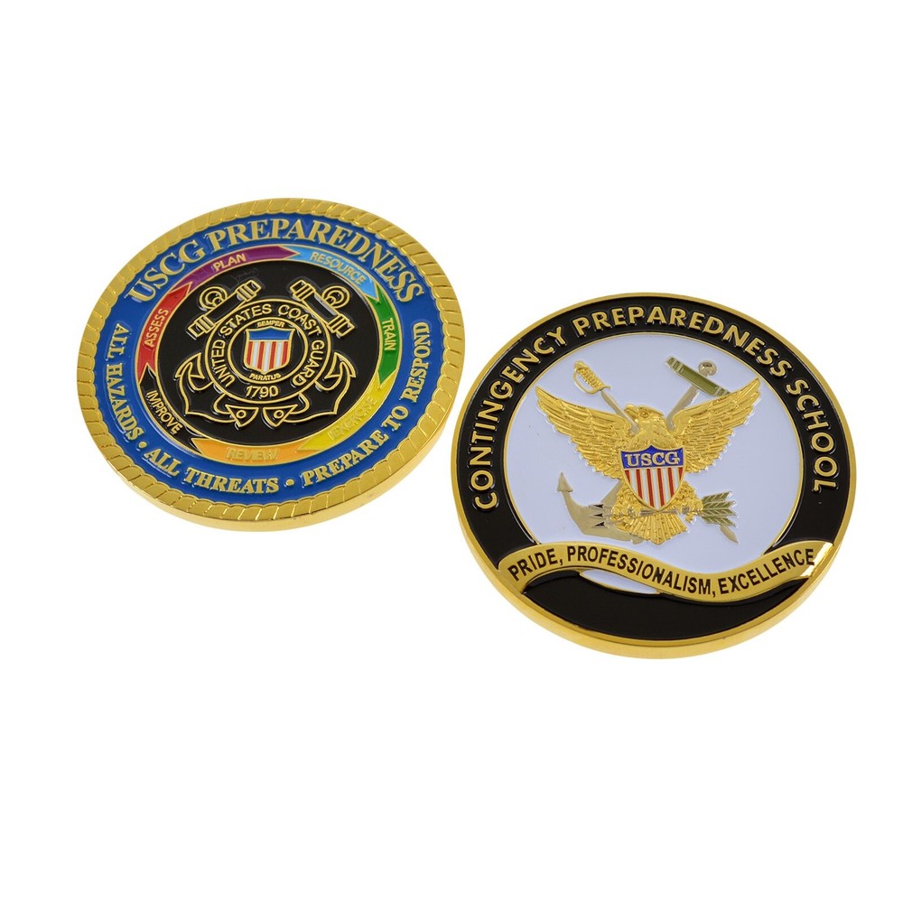 U S Coast Guard Contingency Preparedness School Challenge Coin