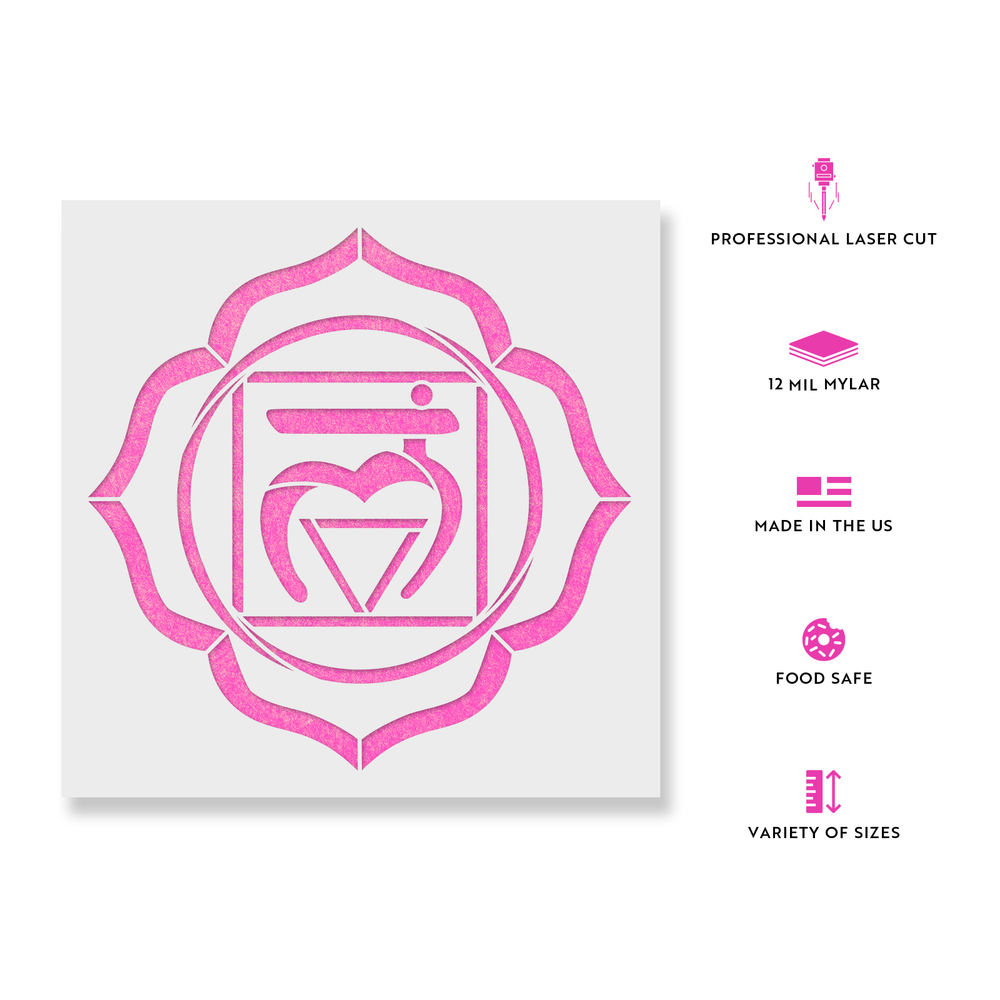 Muladhara Root Chakra Stencil