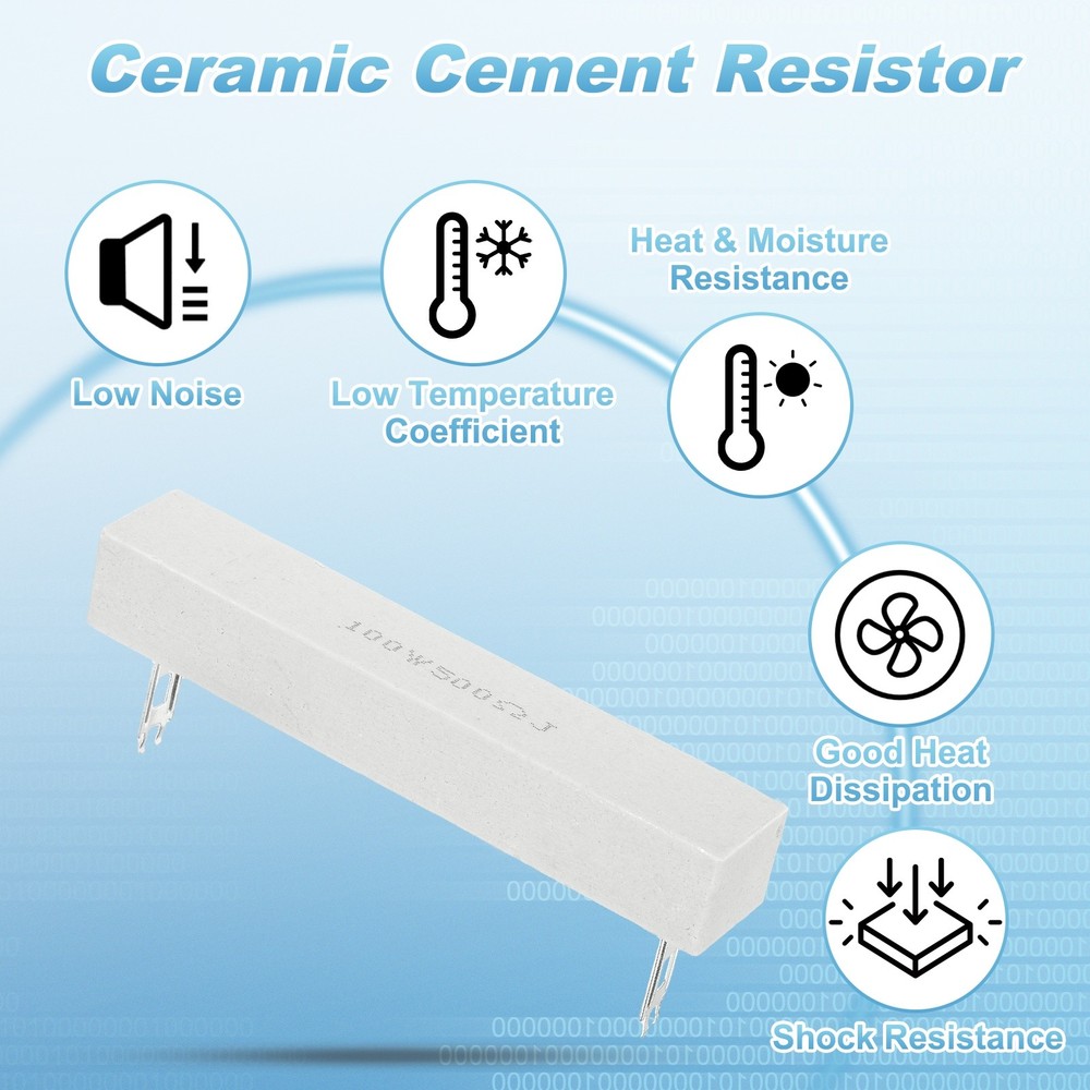 500 Ohm Ceramic Cement Resistor, 100W Wirewound Cement Resistor