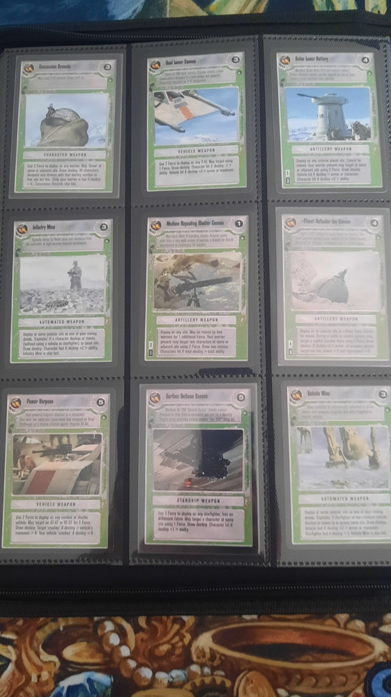 Decipher Star Wars CCG Hoth Limited BB Complete Set! w/ Rules & Corrected R3PO