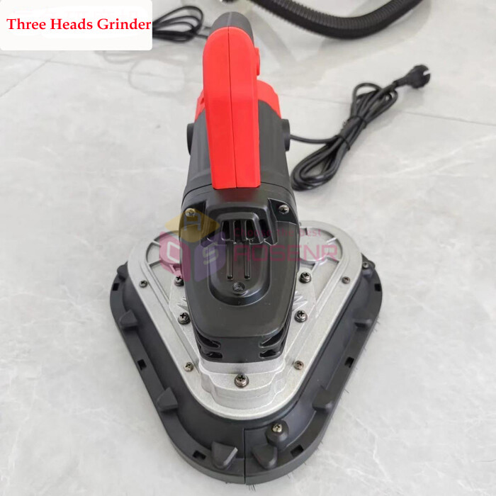 Three Heads Dustless Sander Concrete Wall Grinding Machine Floor Grinder Sander