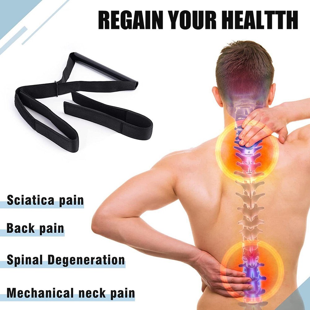 Comfortable Y-Shaped Spine Chiropractic Decompression Traction Tool Chin Strap.