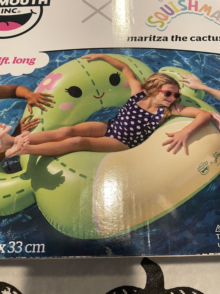 Squishmallow Big Mouth Maritza Cactus Pool Float