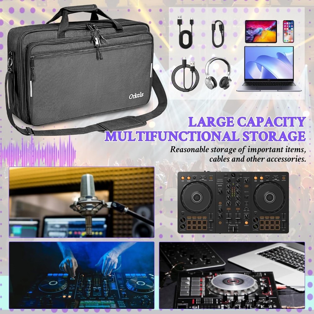 3-Mode DJ Controller Carrying Case for Compatibility & Safety
