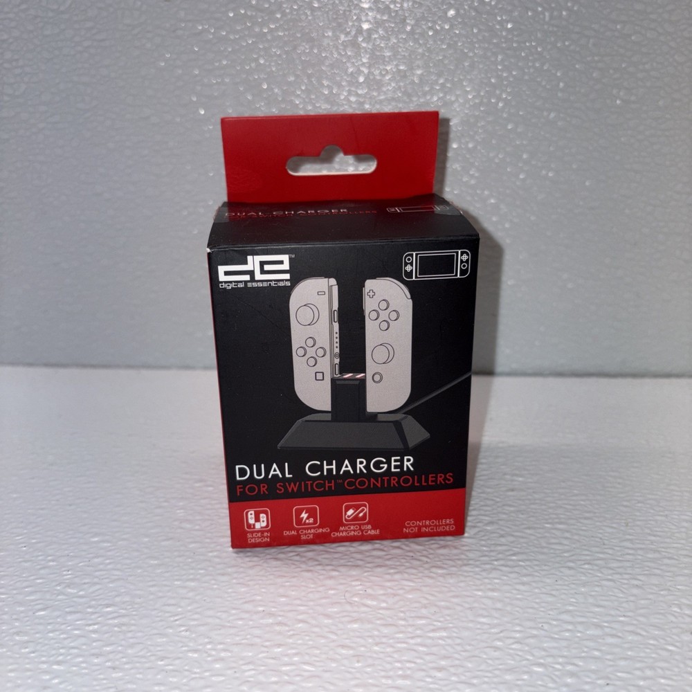 Dual Charger For Nintendo Switch Controllers- Open Box- Fast Ship- B6