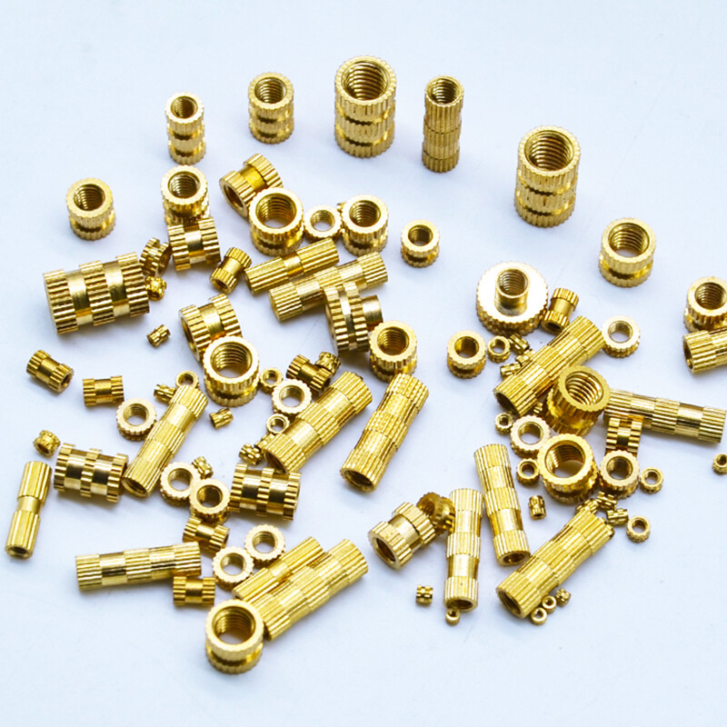Knurl Insert Nut Round Metric Brass Solid Embedded Threaded M1 M1.2 M1.4 M1.6-M8