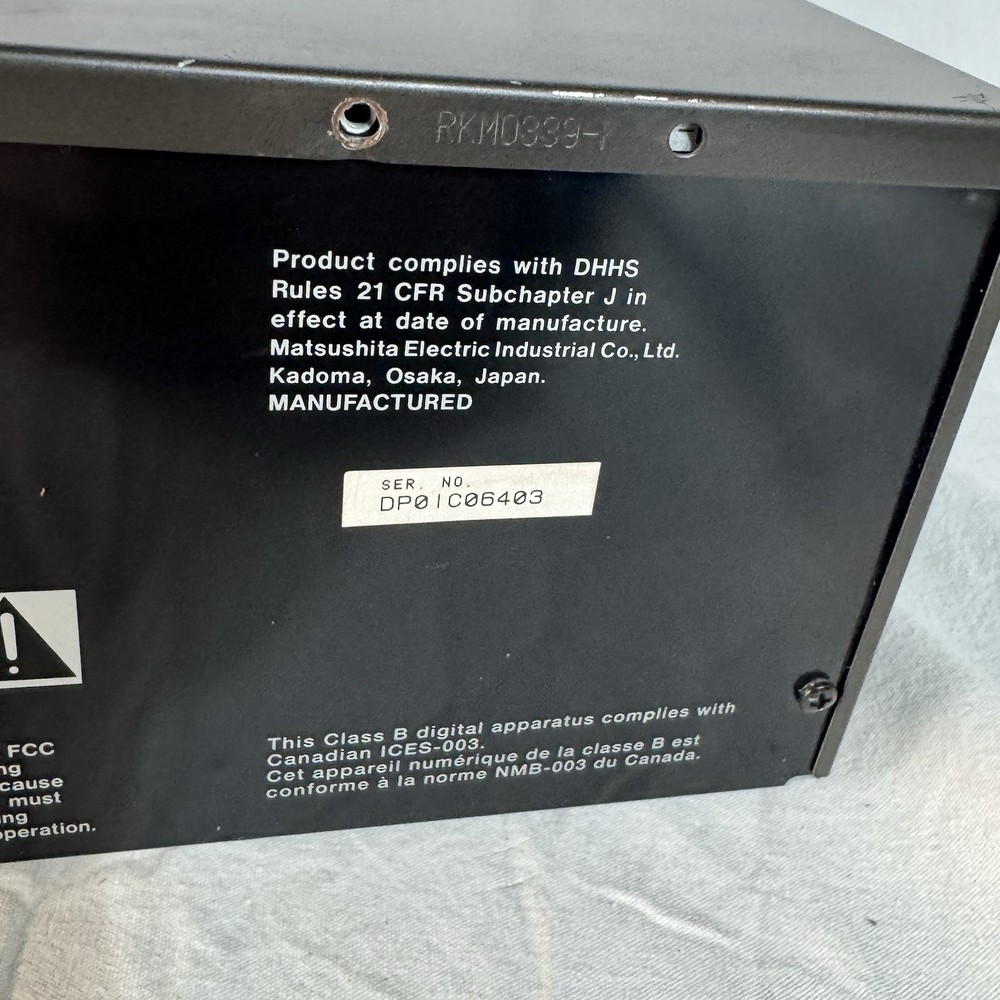 Technics SL-PD5 5-Disc CD Changer Carousel Good Tested ~ Working With Issues