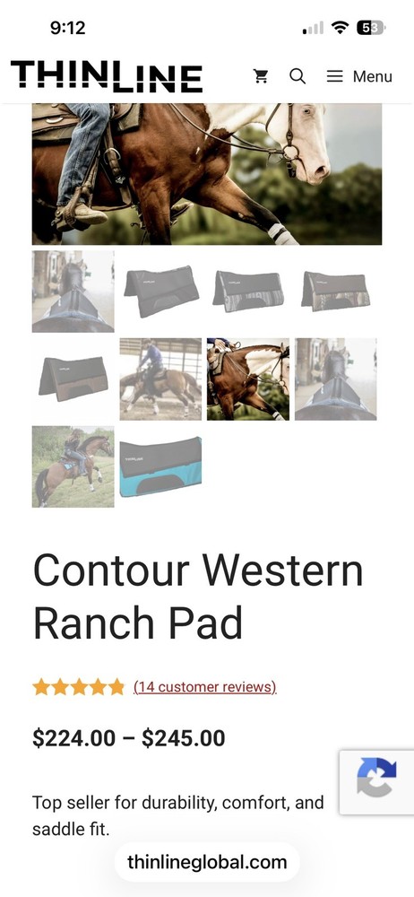 ThinLine Western Saddle Pad