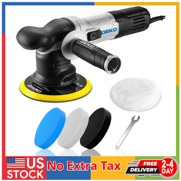 Car Buffer Polisher: 6 Inch Dual Action Orbital Buffer Polisher, 6 Variable Spe