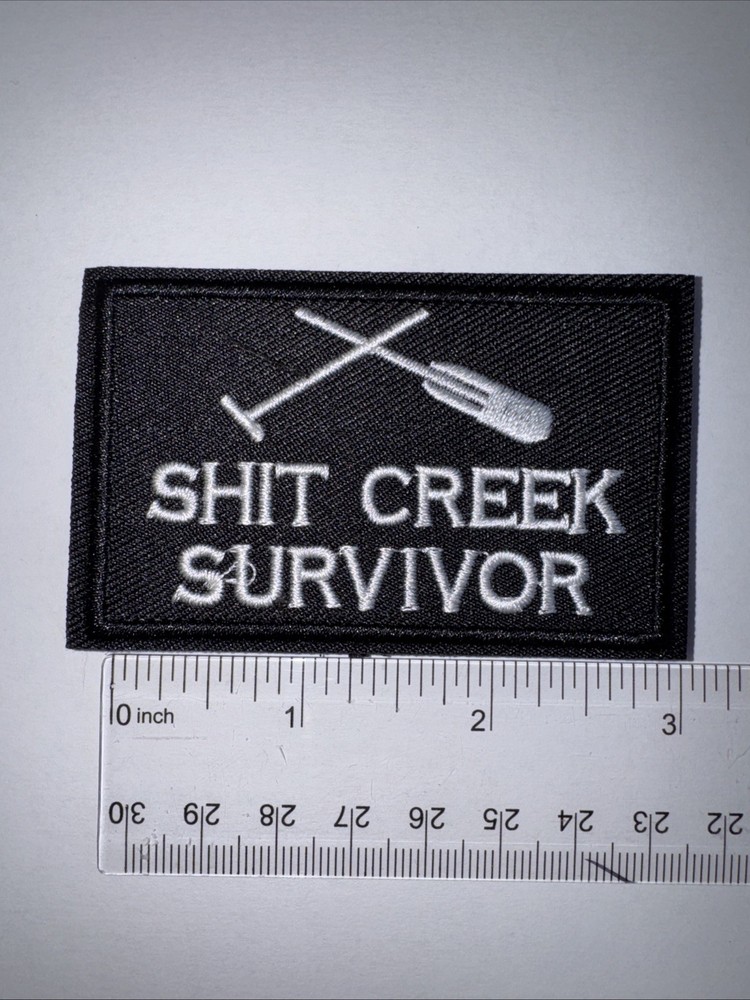 SH*T CREEK SURVIVOR Morale Patch Hook and Loop Patch