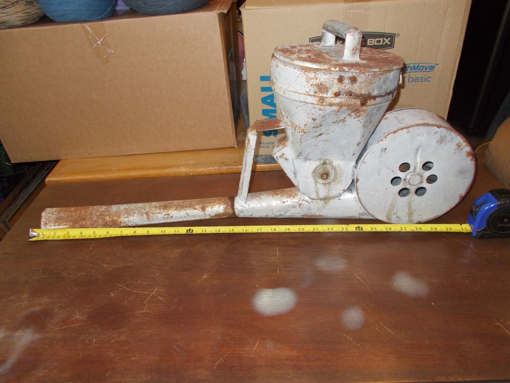 Antique Seed/Fertilizer Spreader with Hand Crank