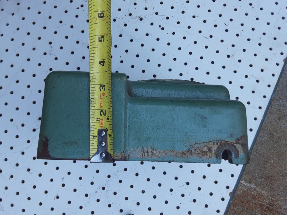 20" Clausing drill press front cast iron cover data plate