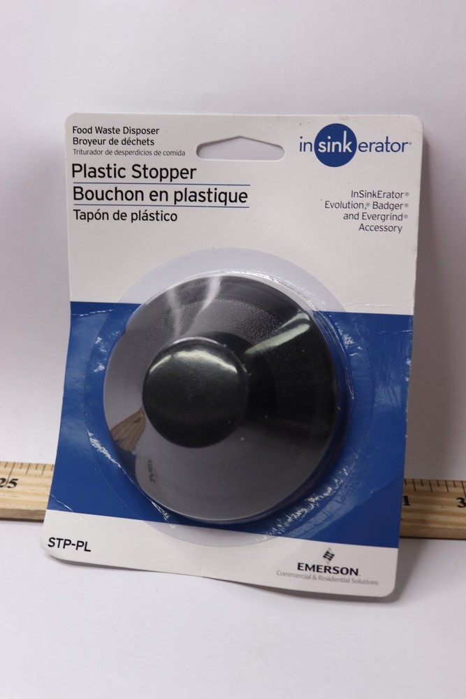 InSinkErator Food Waste Disposer Plastic Stopper Black 3-1/2 STP-PL