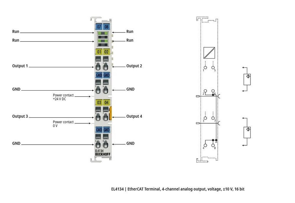 Beckhoff- EL 4134 | 4 Ch. Analog Output | Brand New- Unused