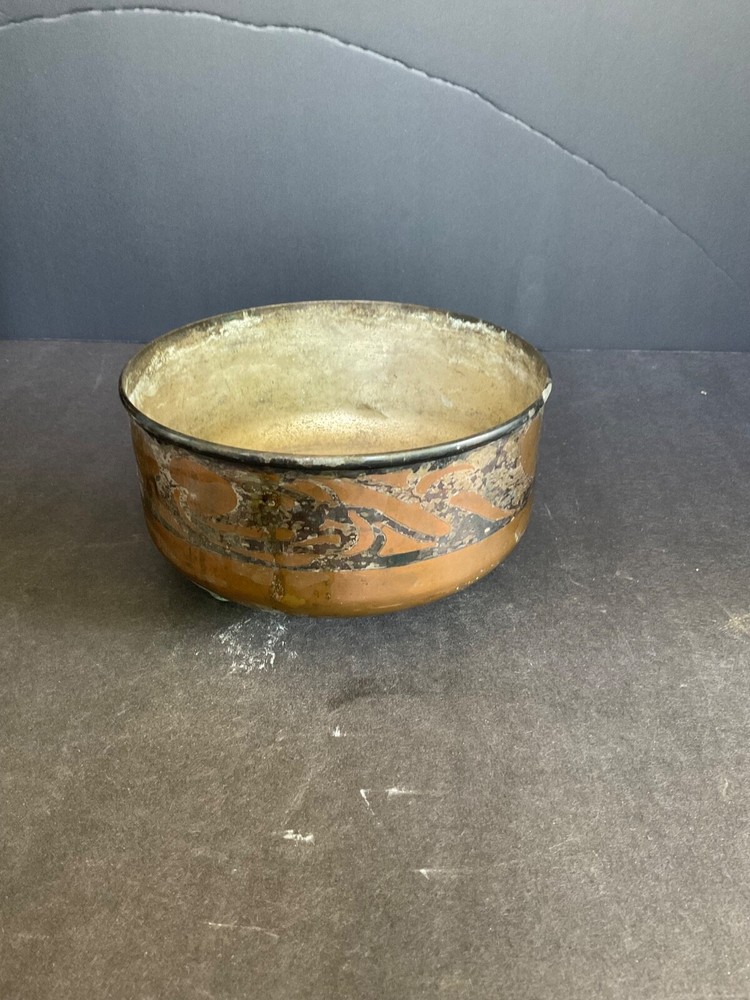 Antique Benedict Viking Silver Copper Bowl