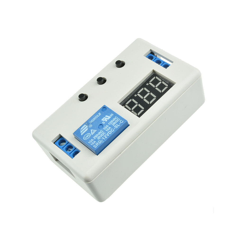 22PCS 12V LED Automation Delay Timer Control Switch Relay Module With Case New