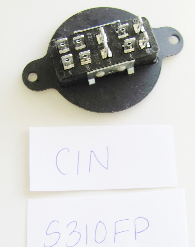 Cinch S-310-FP, 10 Pos Socket Panel Mount Flat Plate, Solder Term Beau S3310FP