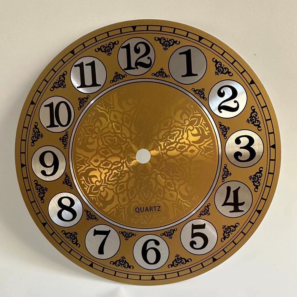 Arabic Numbered Aluminium Wall Clock Face Perfect for Creative DIY Designs