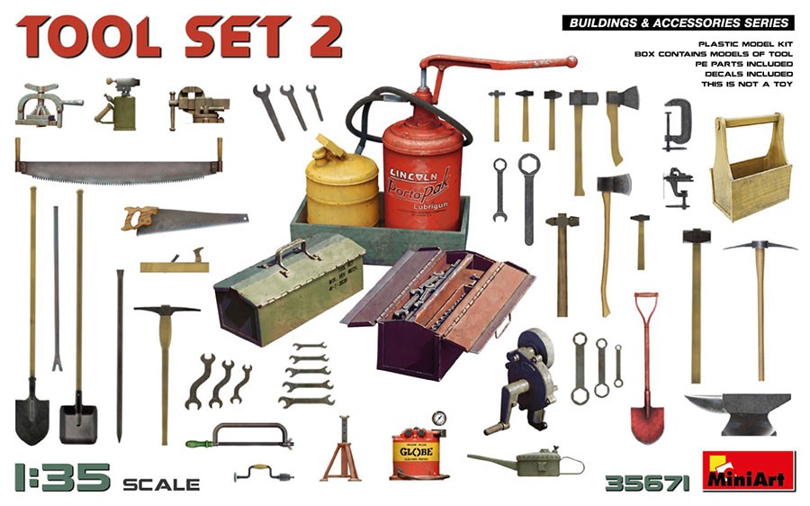 MiniArt 1/35 Workshop and Field Tool Set #2