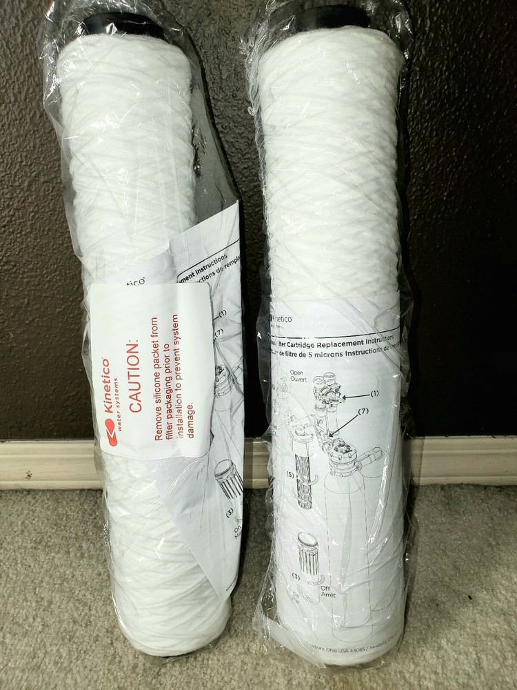 Pack of 2 KINETICO 12564A WATER FILTER LARGE 16" 5 Micron Mach Water Softener