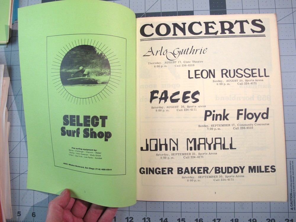 vtg Surfing ephemera- 1972 Last Chance Surf Contest program District 6