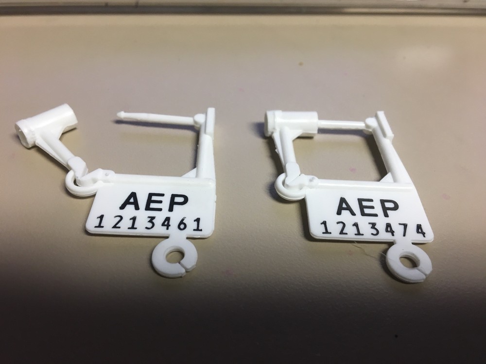 100x Plastic Security Seal Easy Lock tool boxes drums NUMBERED 1" FIRE safety