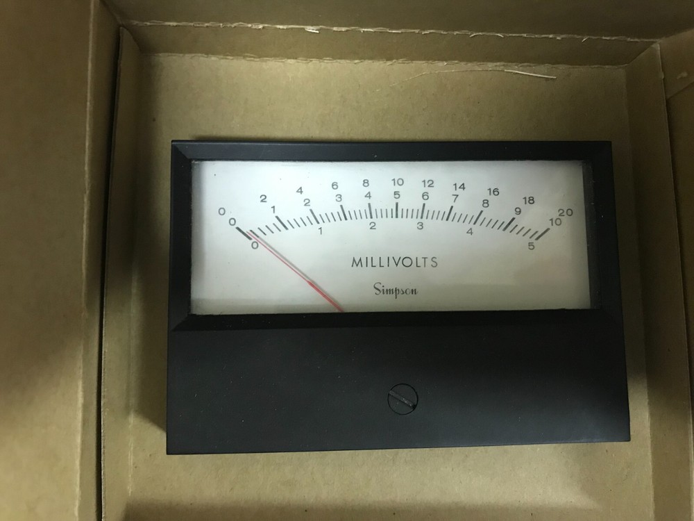 NEW Simpson 523 Panel Meter 0-100 Millivolt