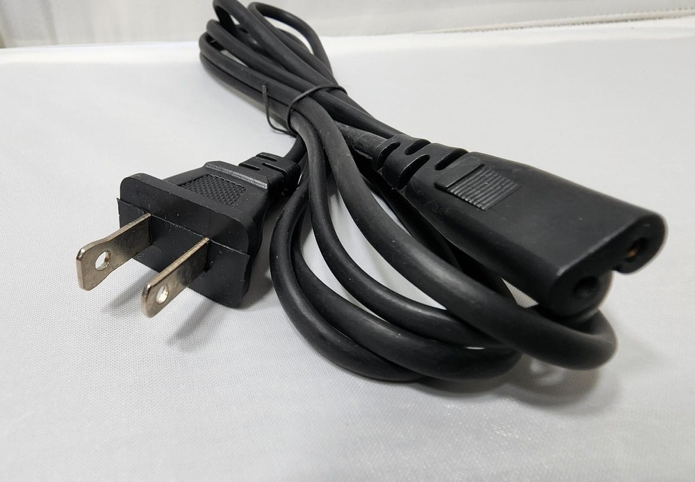 2 Pack Power Cord 6ft Narrow Panasonic Type AC Cable Replacement for Electronics