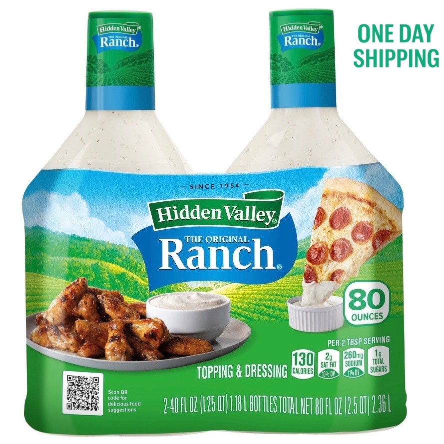 Hidden Valley Original Ranch Dressing, 40oz, 2 Pack