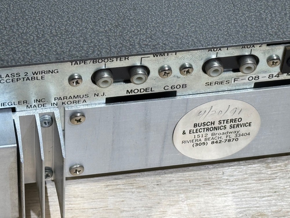 Vintage Bogen C-60B Solid State Power Amp | Unit Powers-On | Unit Sold AS-IS