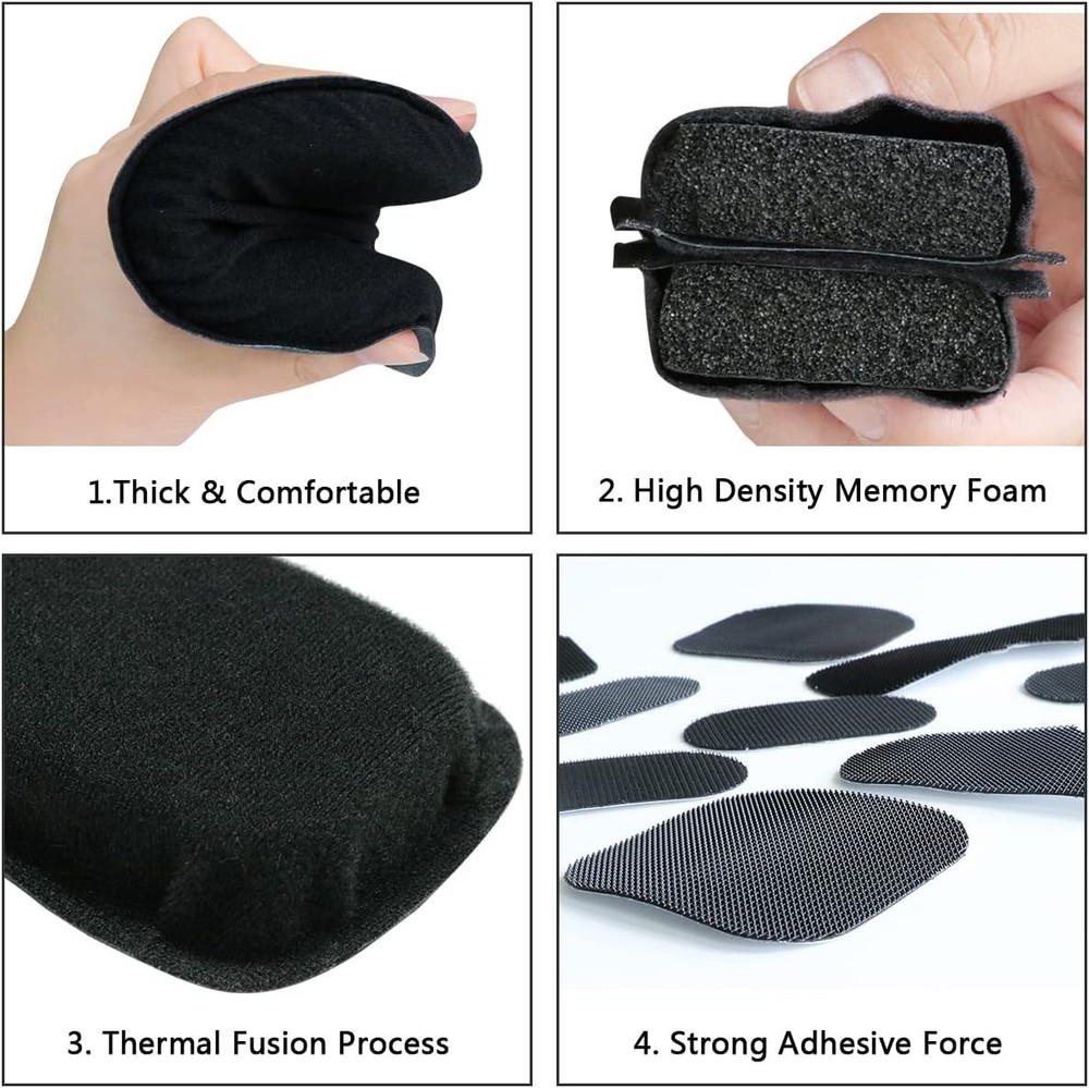 Adjustable Medium Helmet Padding for Airsoft and Cycling - Soft, Durable Design