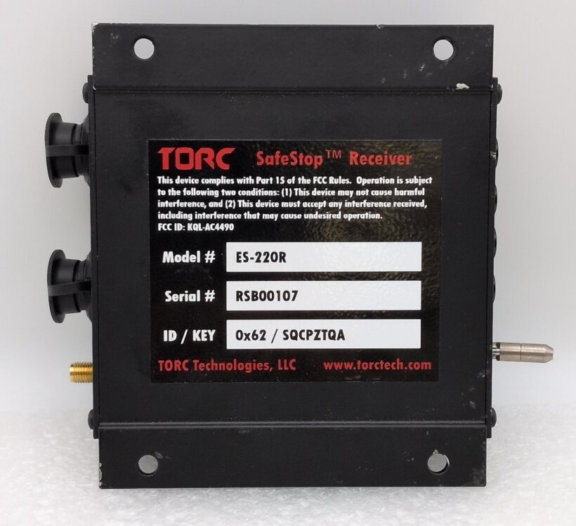 TORC TECHNOLOGIES SAFESTOP RECEIVER ES-220R