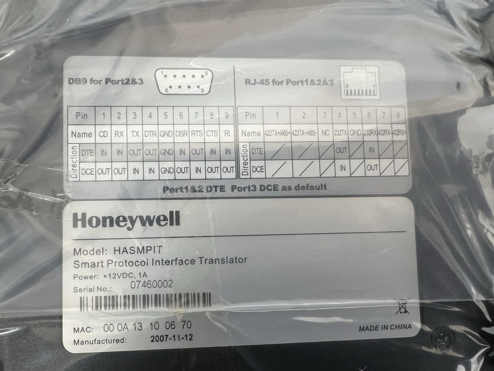 Honeywell HASMPIT SmartPIT Smart Protocol Interface Translator for POS/ECR/ATM