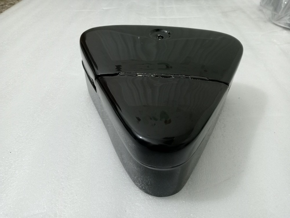 VINTAGE BSA,ARIEL TRIANGULAR TOOL BOX BLACK PAINTED STEEL |Fit For
