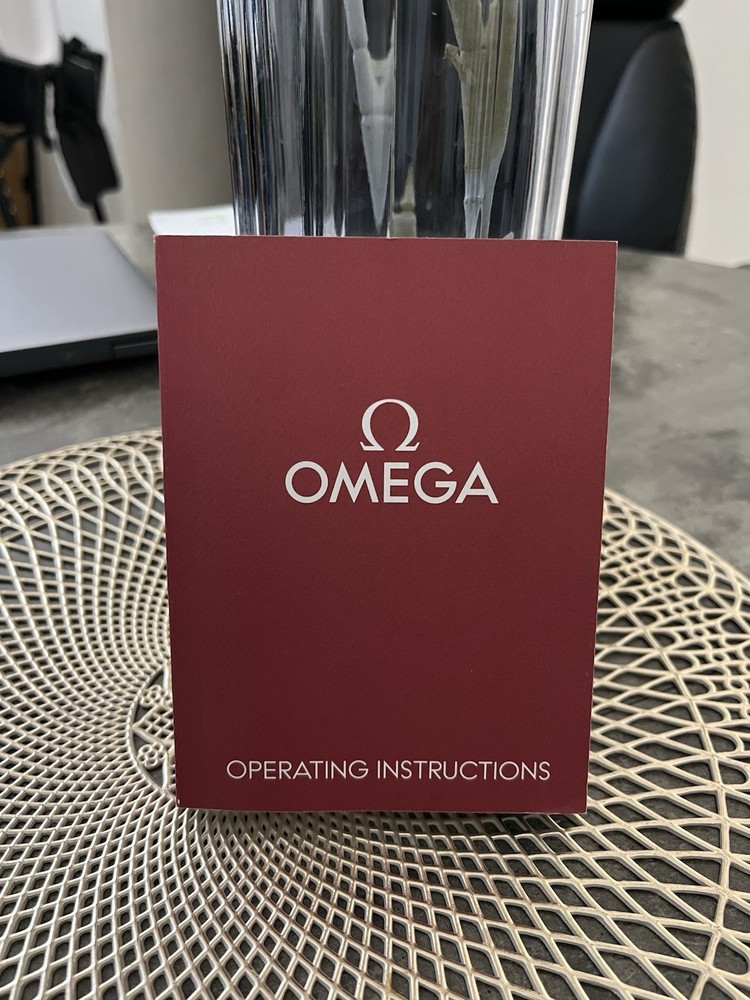 Omega Operating Instructions Booklet Manual