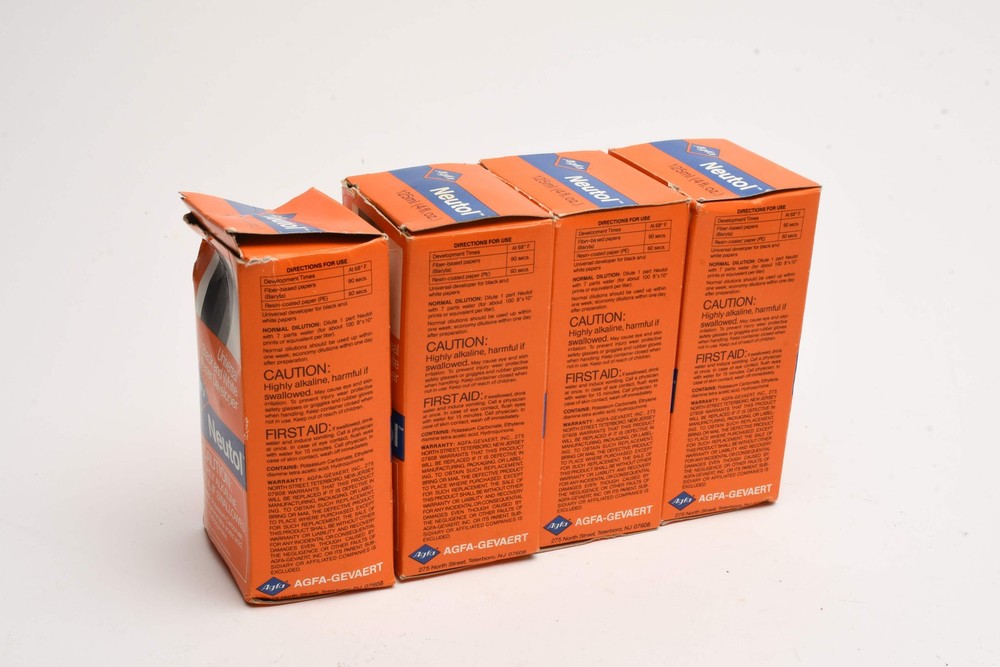 4X Agfa Neutol Liquid Paper Developer 4 fl oz. New