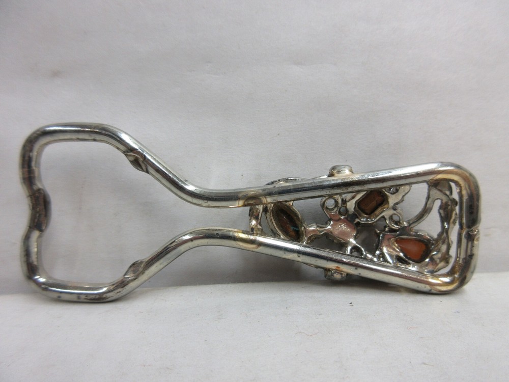 Handheld Bottle Opener with Jeweled Handle Kitchen Bar Accessory Tool