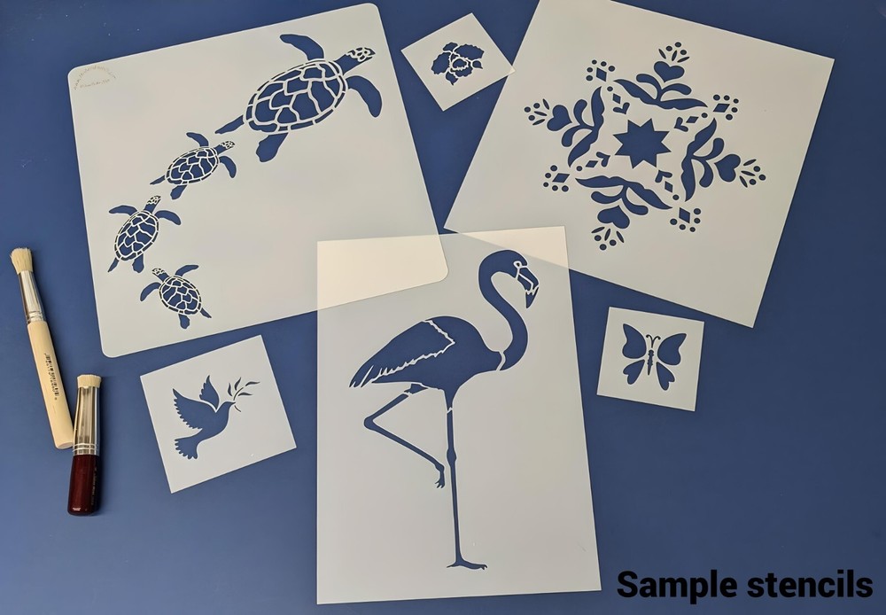 DIAMOND LEAF BORDER STENCIL - The Artful Stencil