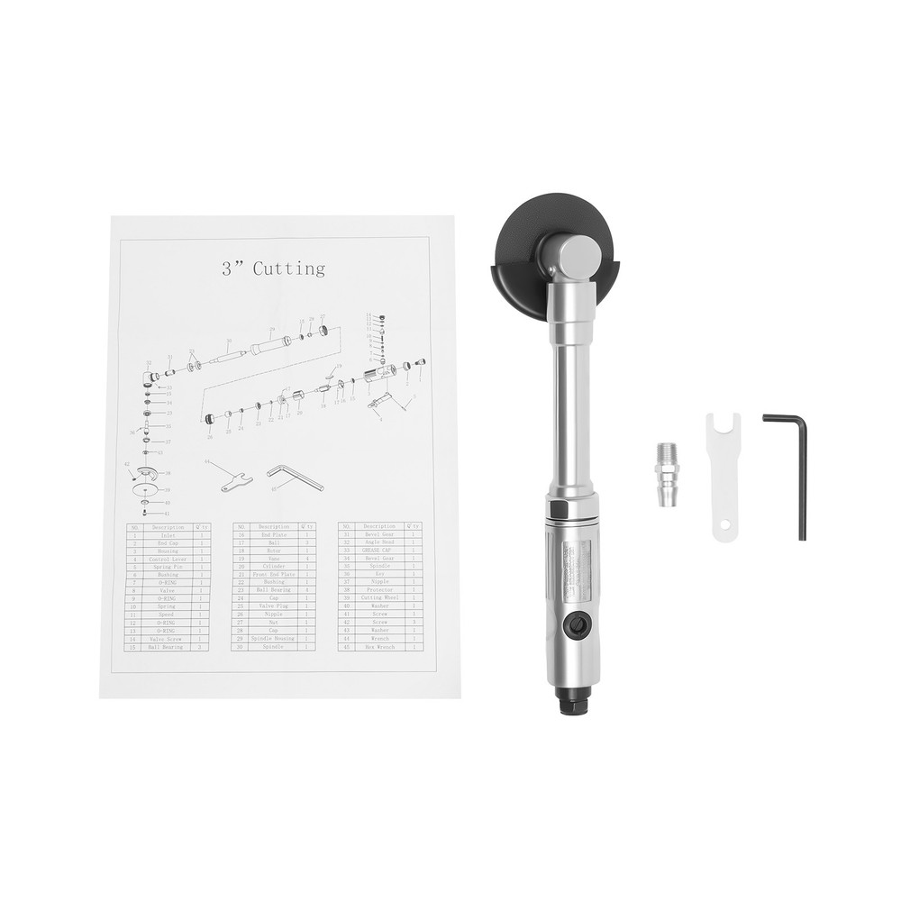 3" 75MM Pneumatic Cutting Machine Air Grinder Cutter Grinding Tool Long Handle