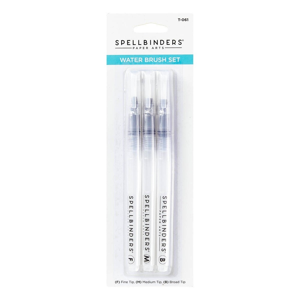 Spellbinders Water Brush Set-3/Pkg
