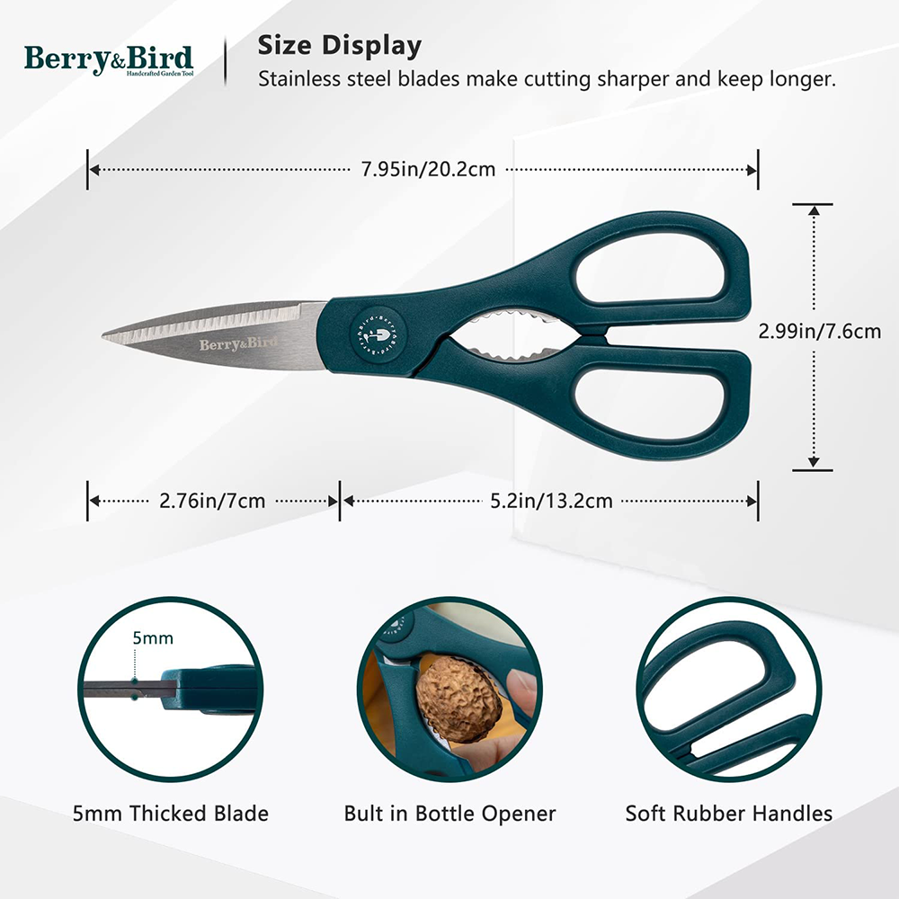 Berry&Bird 2PCS Kitchen Shears Scissors Multi-function Scissors For Cooking Food
