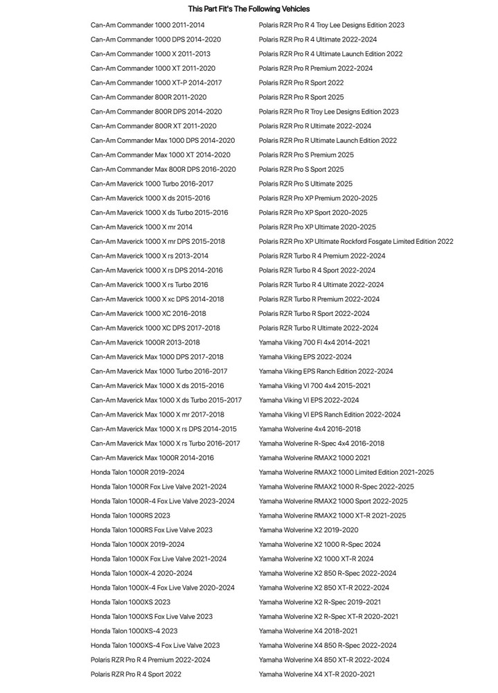 Tusk UTV Scissor Jack Mount For CAN-AM Commander 1000 2011-2014