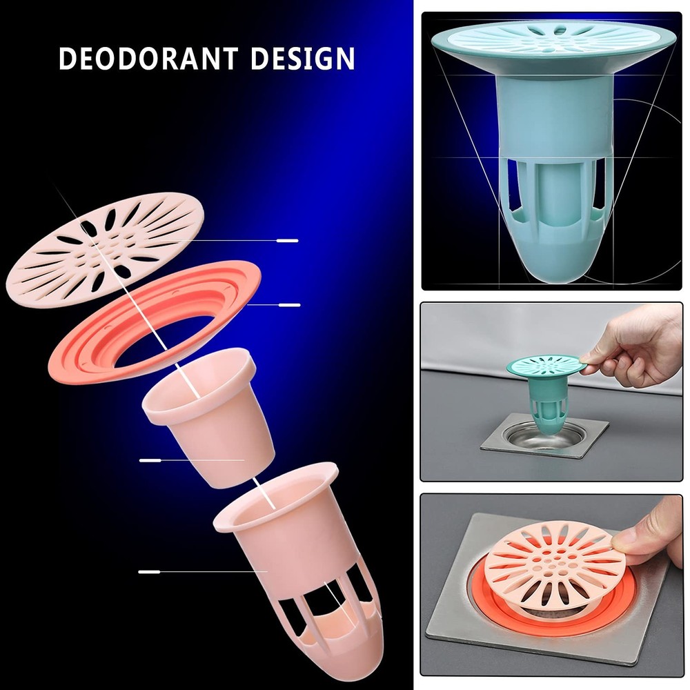 Shower Floor Drain Backflow Preventer Valve Sewer Core Drainage Insert Drain ...