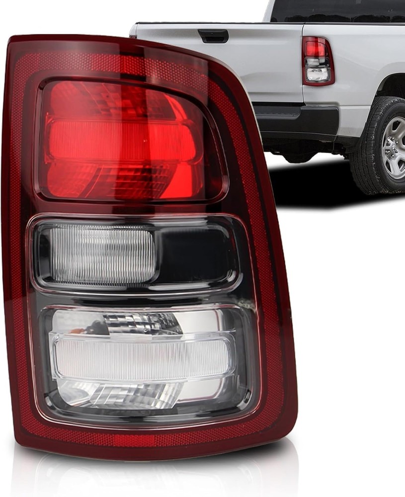 Right side Black Bezel Halogen Tail Lights Compatible With 2019-2024 RAM 2500