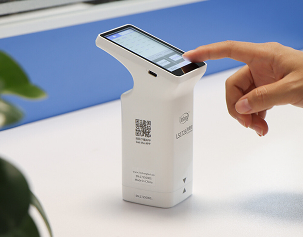 Smart Touch Screen Colorimeter Color Difference Analyzer 45/0 8mm Mobile App