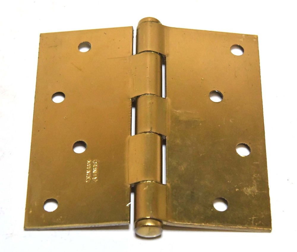 SINGLE STANLEY BRASS FINISH HINGE 4 X 4