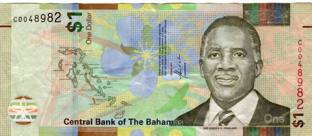 Banknote Bahamas P77a 1 Dollar 2017