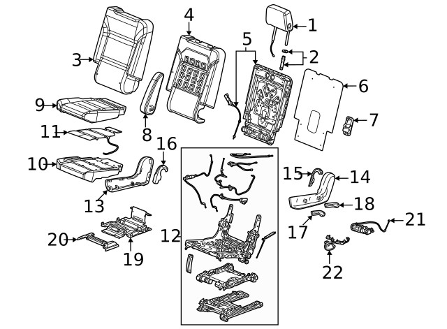 Genuine GM Headrest 84933014