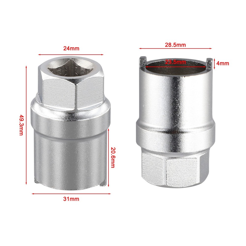 Hub Body Removal Tool with 24mm Hexagon Head for Efficient Performance