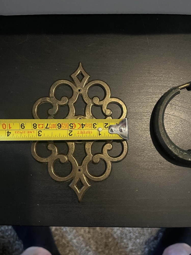 Vintage Nickel Plated Ring Pulls Decorative Cabinet Hardware Pulls